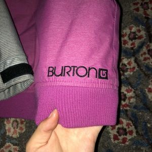 pink and gray burton ski/snowboard jacket